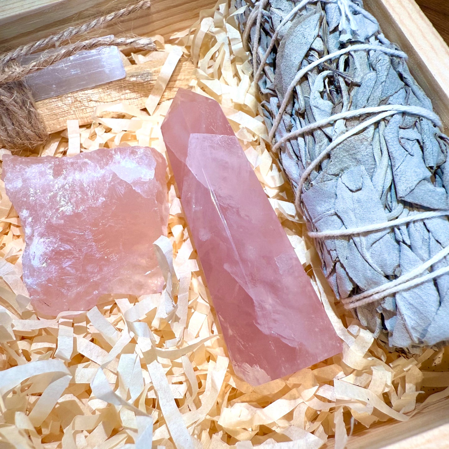 Sacred Rose Sanctuary - Premium Crystal Ritual Kit