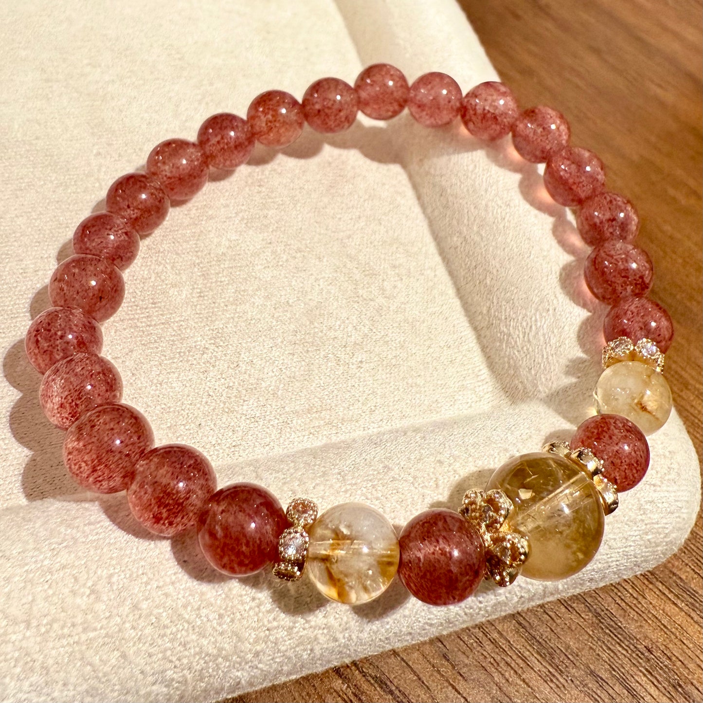 Strawberry Citrine Ascension Bracelet