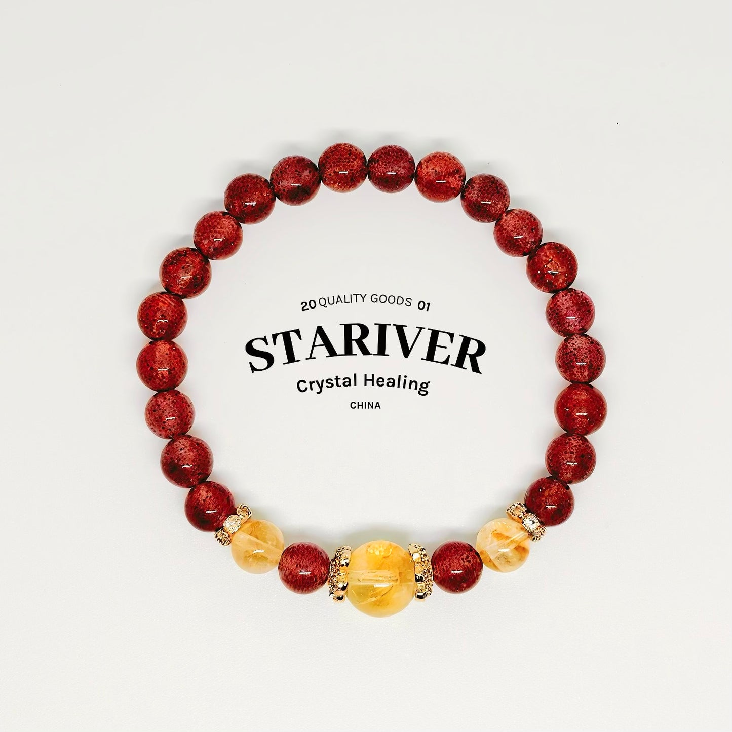 Strawberry Citrine Ascension Bracelet