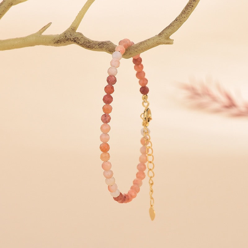 Red Aventurine Faceted Bracelet