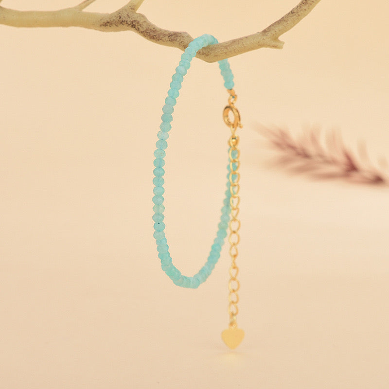 Celestial Lagoon - Amazonite Faceted Bracelet