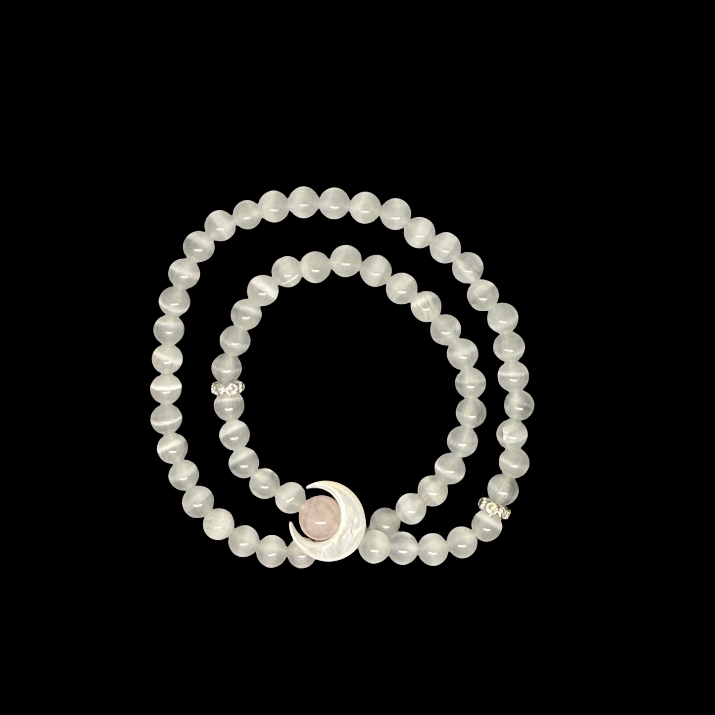 Celestial Embrace - Yin & Yang Moonstone Duo Bracelets