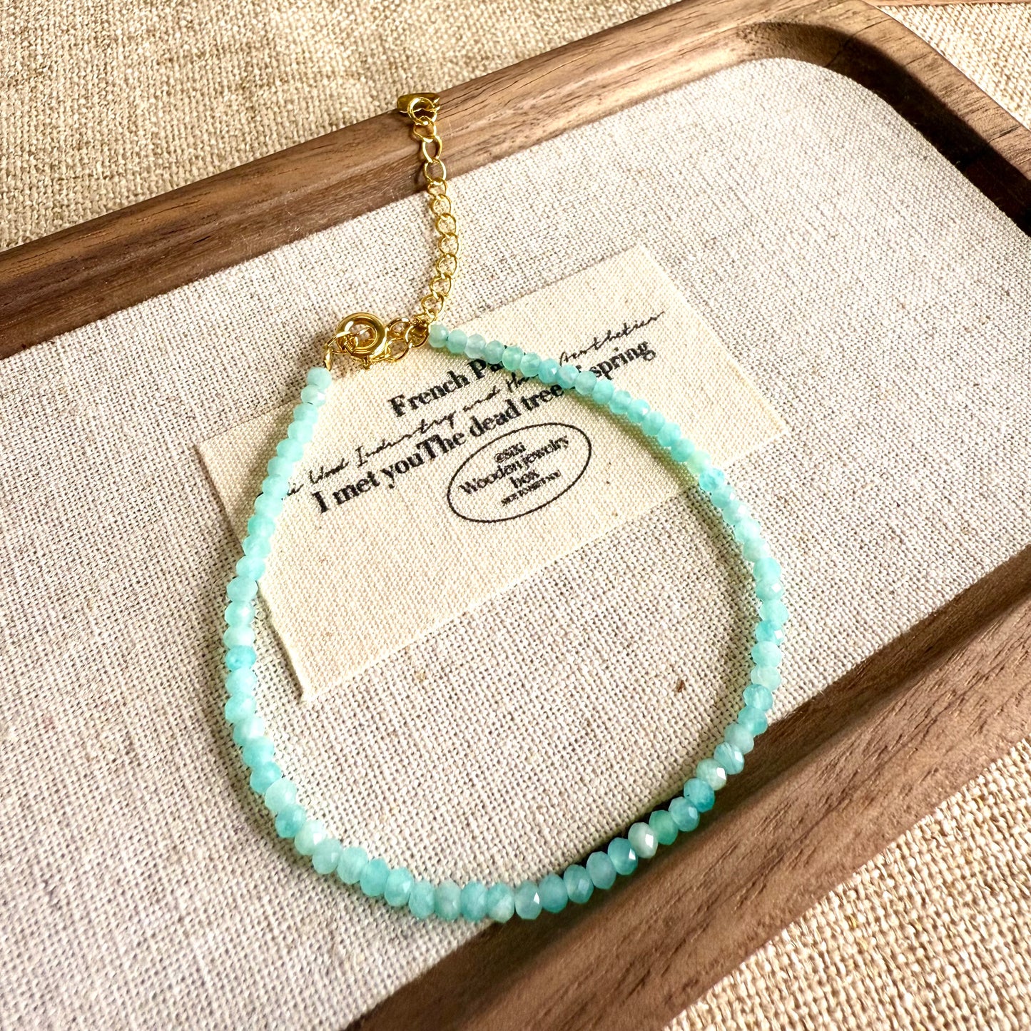 Celestial Lagoon - Amazonite Faceted Bracelet