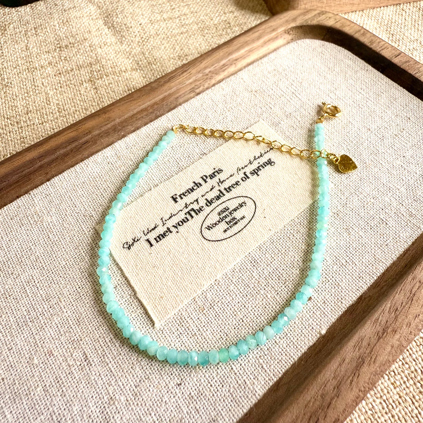 Celestial Lagoon - Amazonite Faceted Bracelet