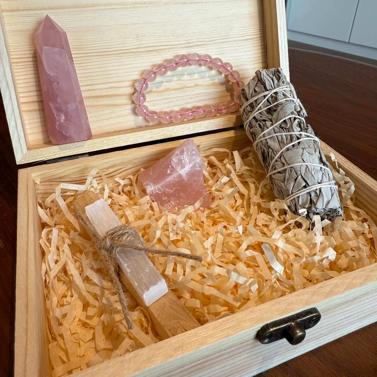 Sacred Rose Sanctuary - Premium Crystal Ritual Kit