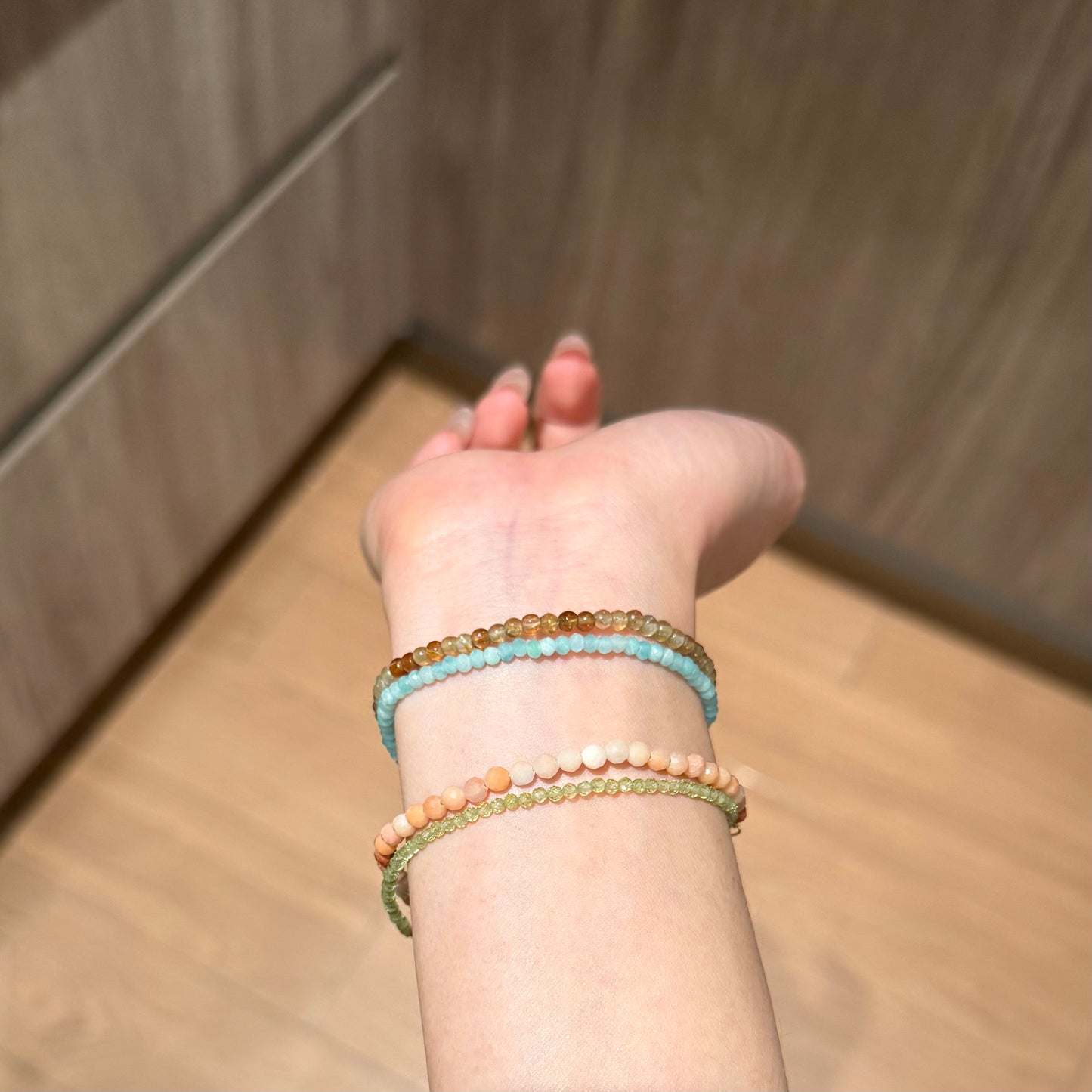 Verdant Blessings - Prehnite Gradient Bracelet